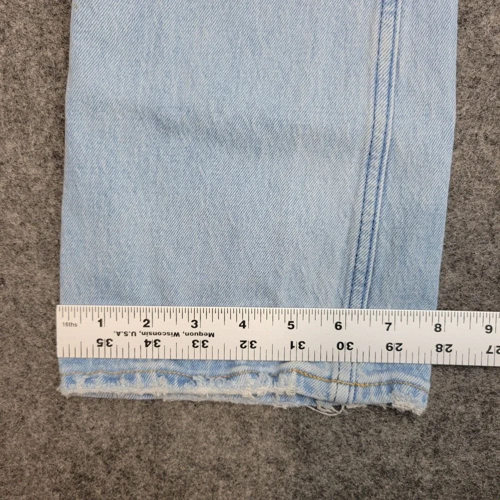 Abercrombie Fitch Jeans Womens 27/4 Blue Ultra High Rise The Kick Flare Y2K - Picture 10 of 14